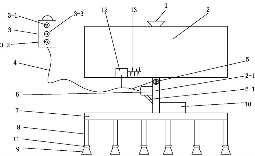 Water replenishing and soil moisture increasing underground pest control device for seeder