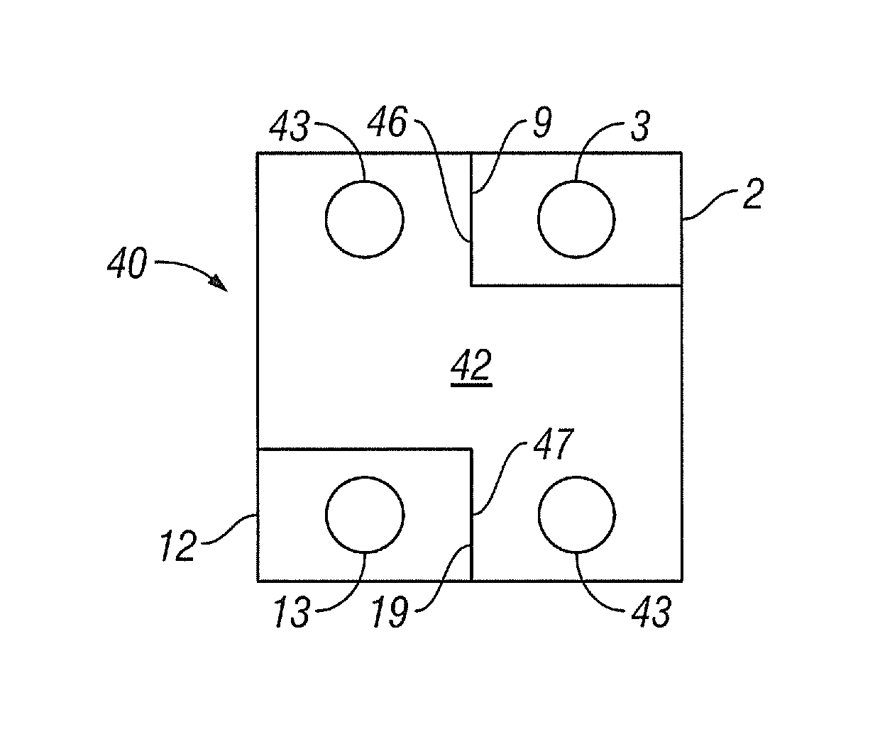 Device for stabilizing a vertebral joint and method for anterior insertion thereof