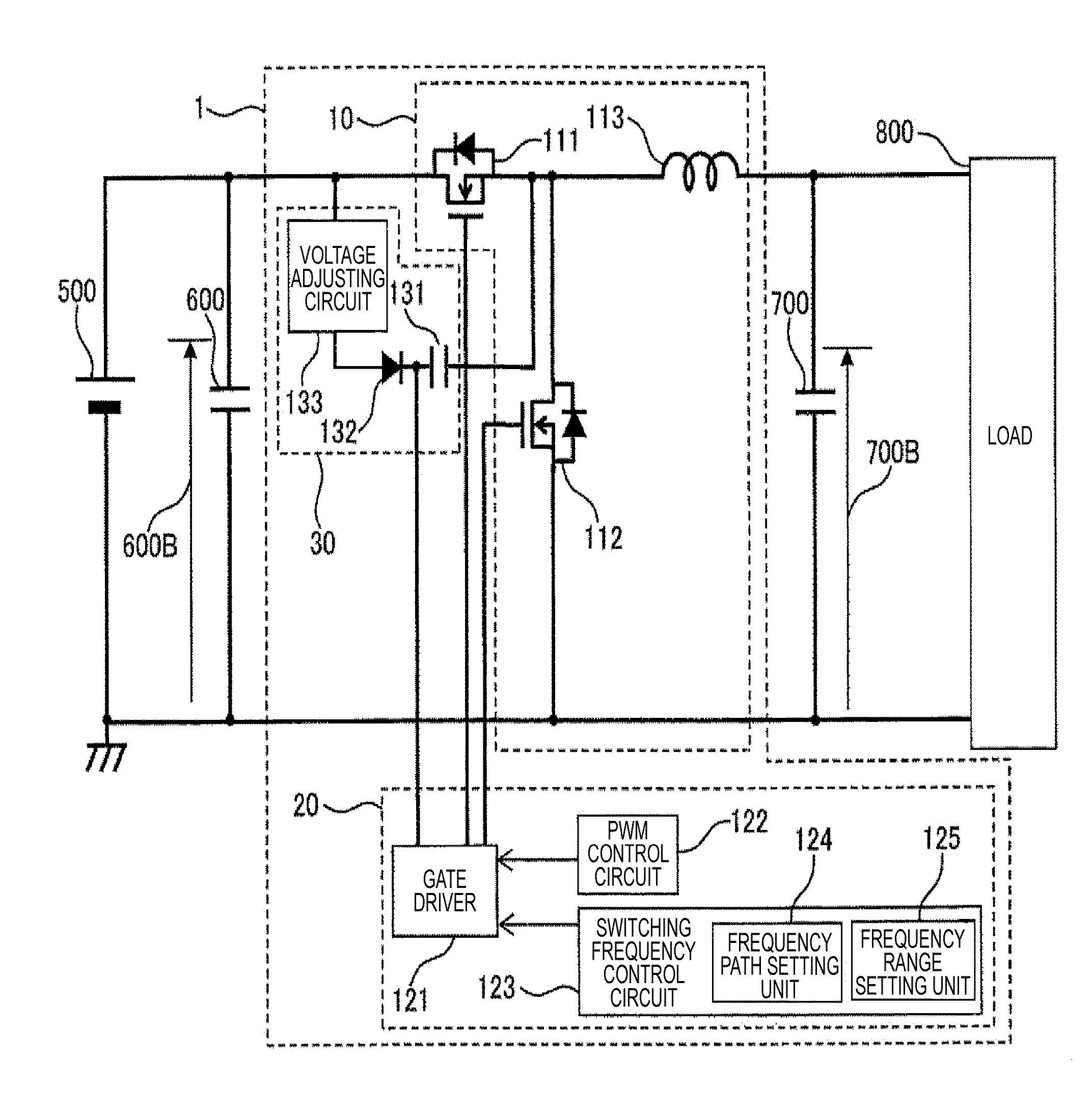 In-vehicle step-down switching power supply, in-vehicle electronic control device, and idle stop system