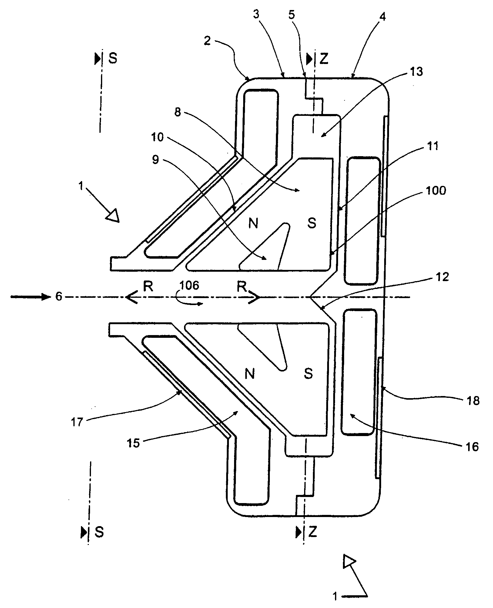 Rotary blood pump and control system therefor