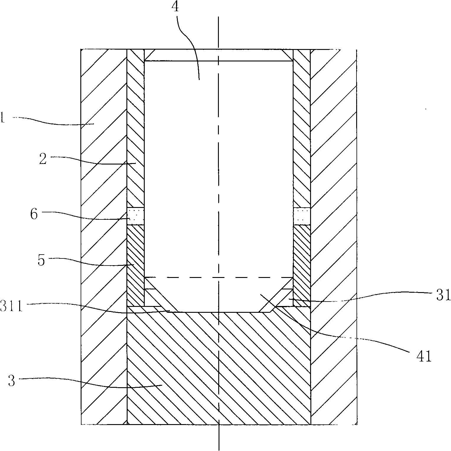 Diamond thin wall drill tool-tip sintering forming die