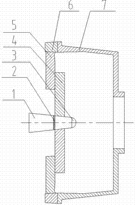 A low-pressure metal mold for an aluminum flywheel housing