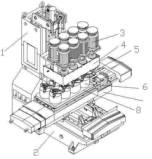 Metal piece casting post-processing efficient grinding apparatus and machining method thereof