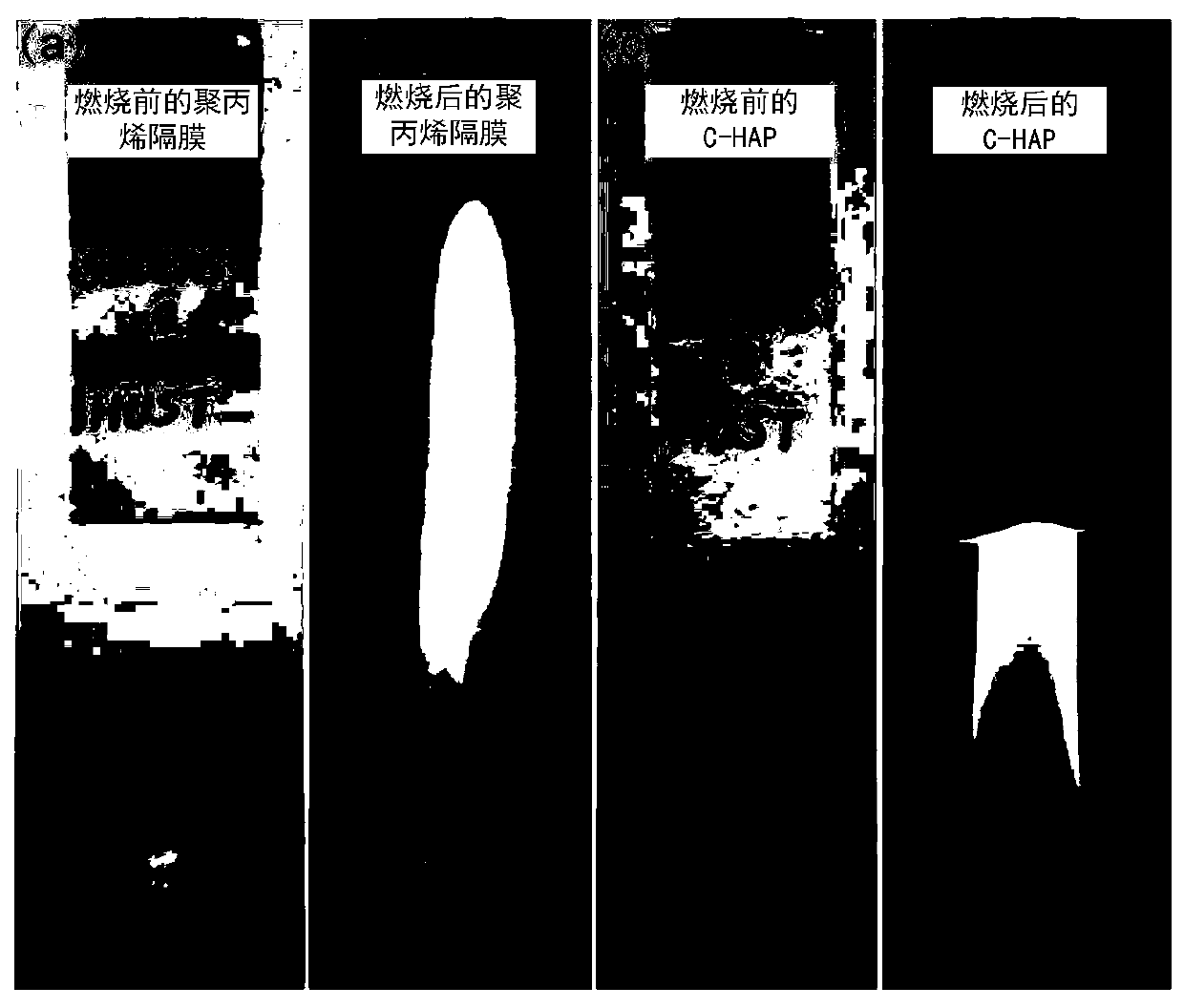 A hydroxyapatite ultra-long nanowire-based high temperature resistant battery separator and its application