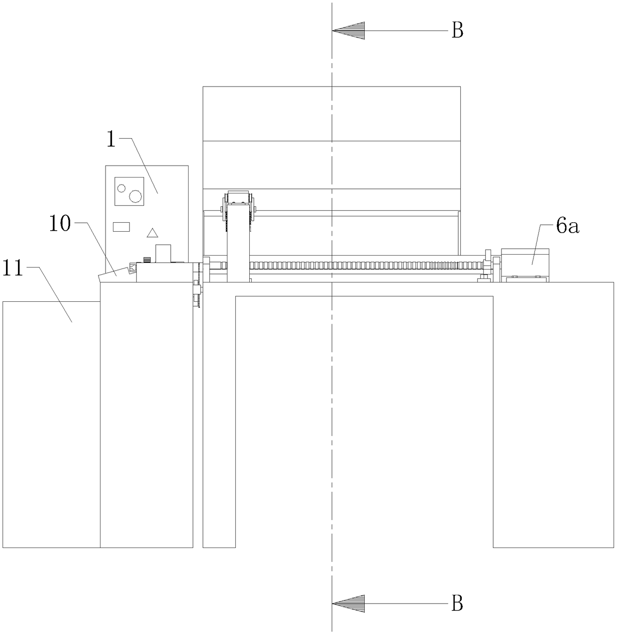 Automatic feeding and cutting device for copper bars