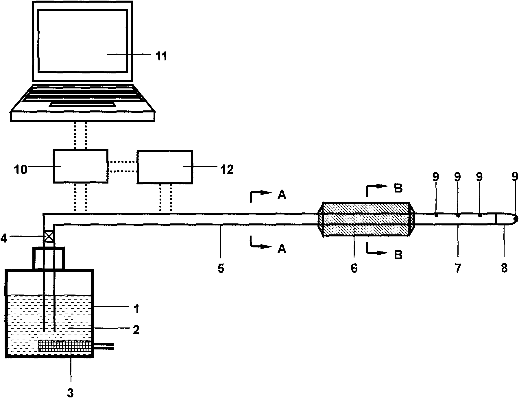 Cold and hot probe device used for cold and hot combination therapy of tumor