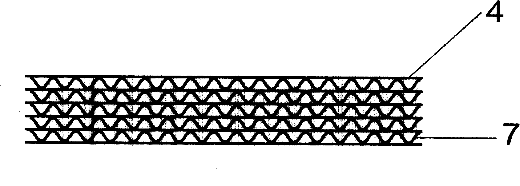 Method for applying brazing filler metal on metallic carrier plain film