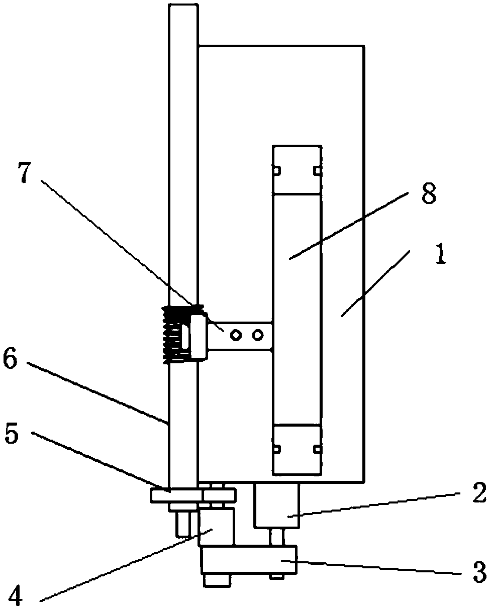 Left-and-right movement mechanism for mandible treating device