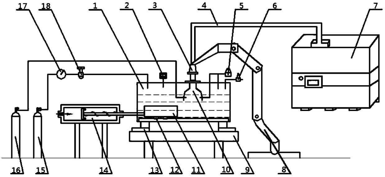 Local dry underwater laser welding system and method for simulating deep water environment