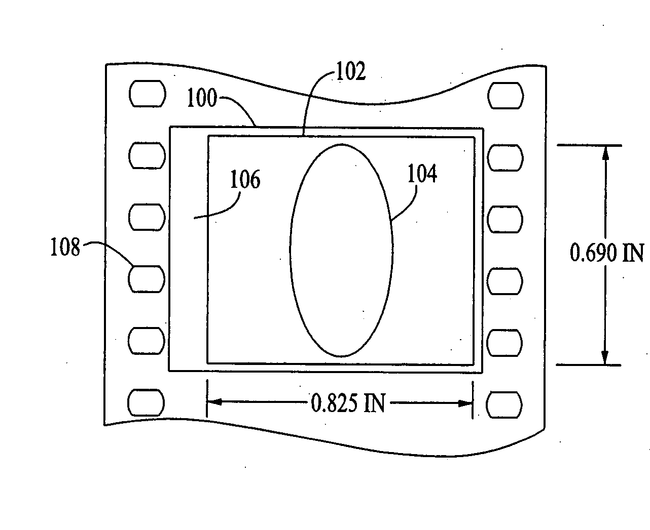 Anamorphic three-perforation imaging system