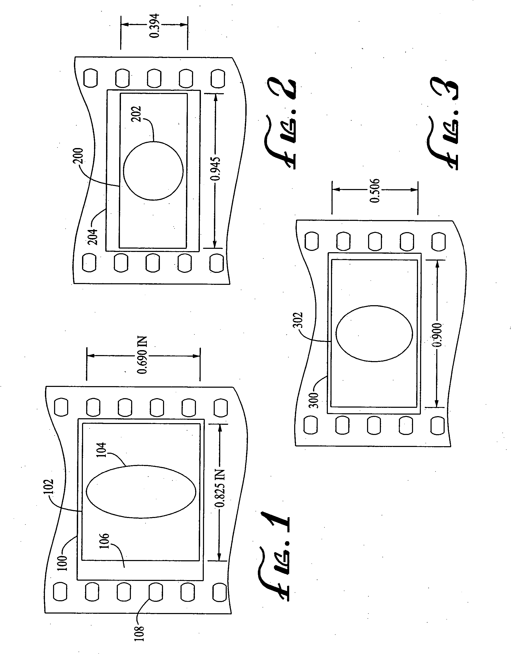 Anamorphic three-perforation imaging system