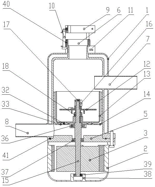 Waste processor for smashing organic substances such as bone