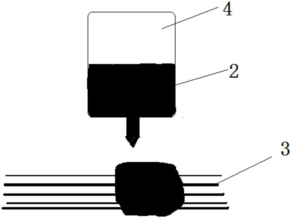 Internal filled waterproof wire bundle and fabrication method thereof