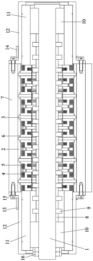 Multi-surface cylinder type hybrid excitation switch magnetic flux linear motor