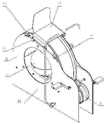 Manual bidirectional-rolling washing machine