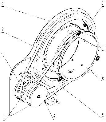 Manual bidirectional-rolling washing machine