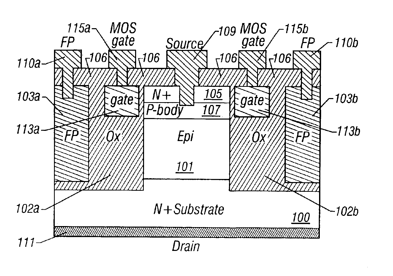 High-voltage vertical transistor with a multi-layered extended drain structure