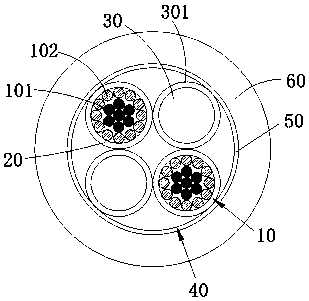 Cable, and unshielded and shielded micro-seismic detection cables and preparation methods thereof