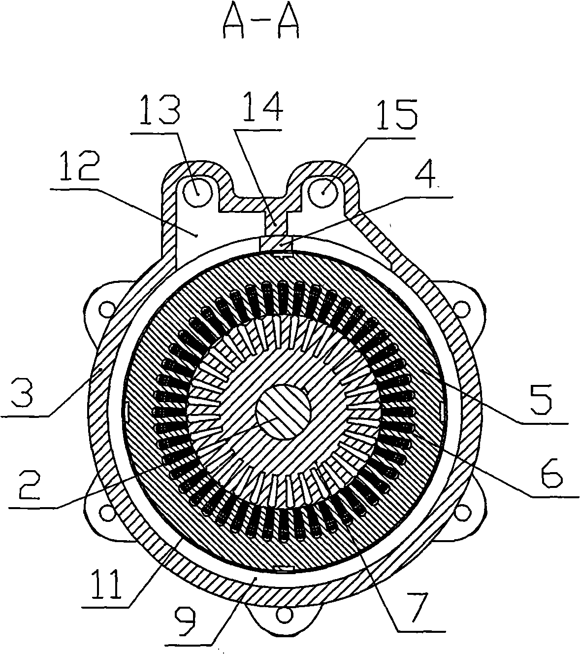 Water cooling electric machine for vehicle