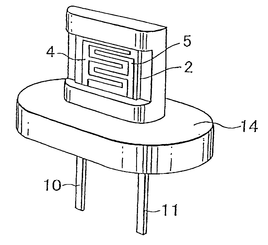 Method for producing synthetic resin mold package, alcohol concentration sensor and apparatus for measuring alcohol concentration