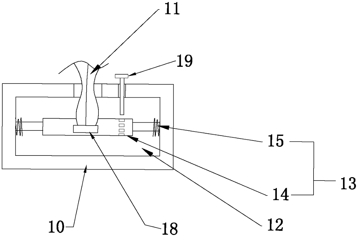 Device for testing wind resistance of umbrella rib of umbrella stand