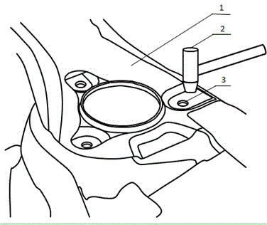 Test method of acoustic vibration transfer function of suspension absorber vehicle body attaching points