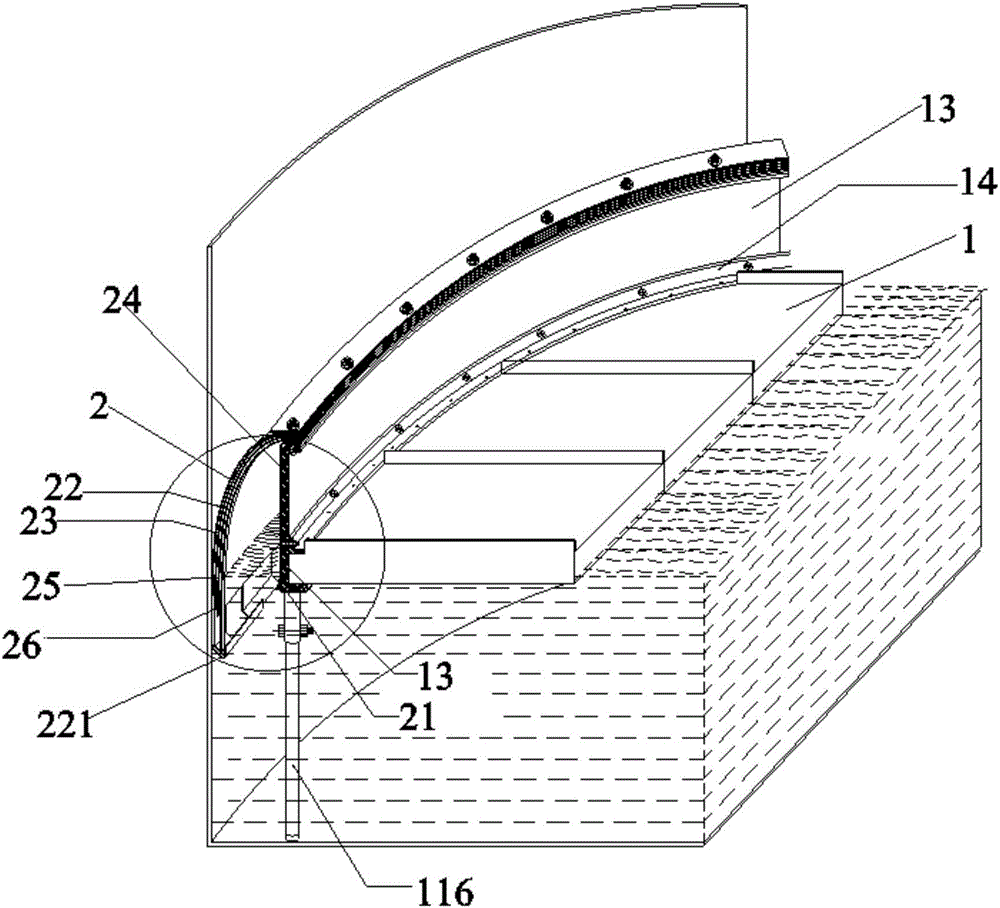 Honeycomb floating tray system for cylinder storage tank