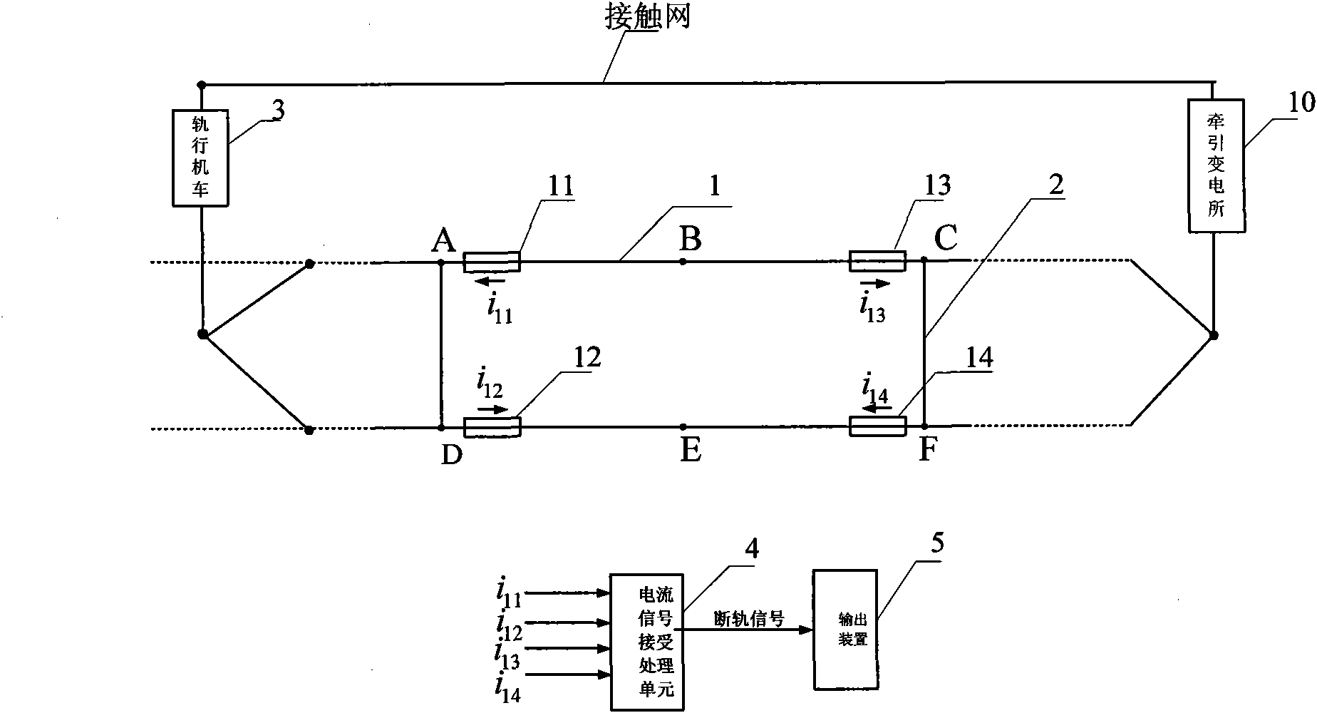 Broken rail real-time detection device and detection method thereof