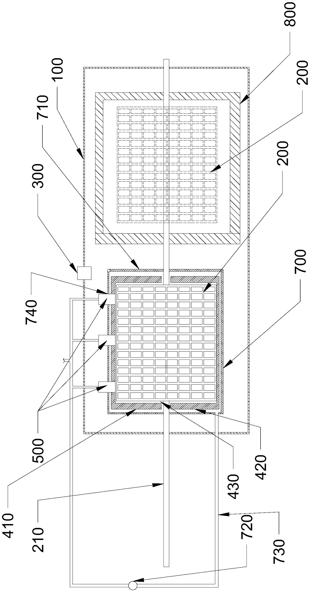 Vacuum drying box for quickly drying extract