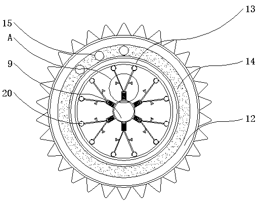 Ball type automatic balance device for rotating machinery