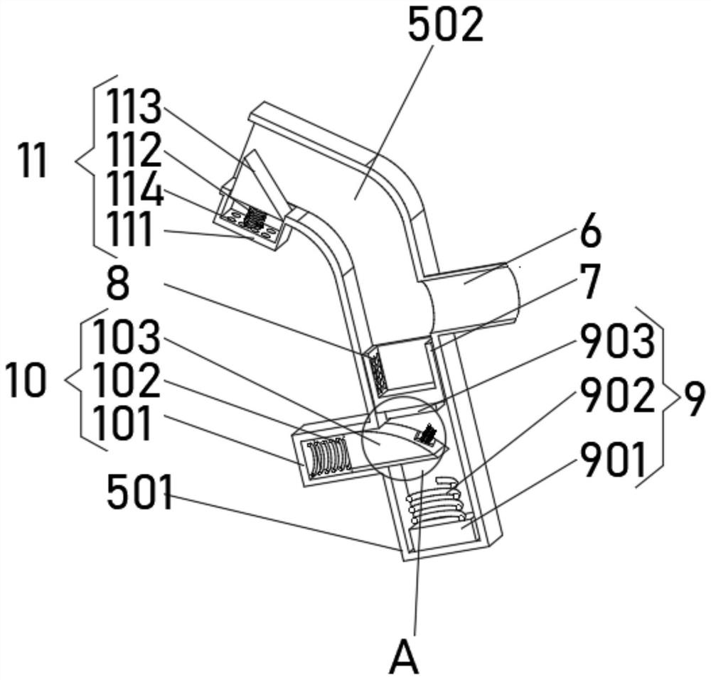 Water-inhaling-preventing diving breathing tube capable of stably floating