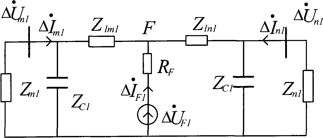 Electric power line pilot protection decision method based on fault component positive sequence synthetic impedance