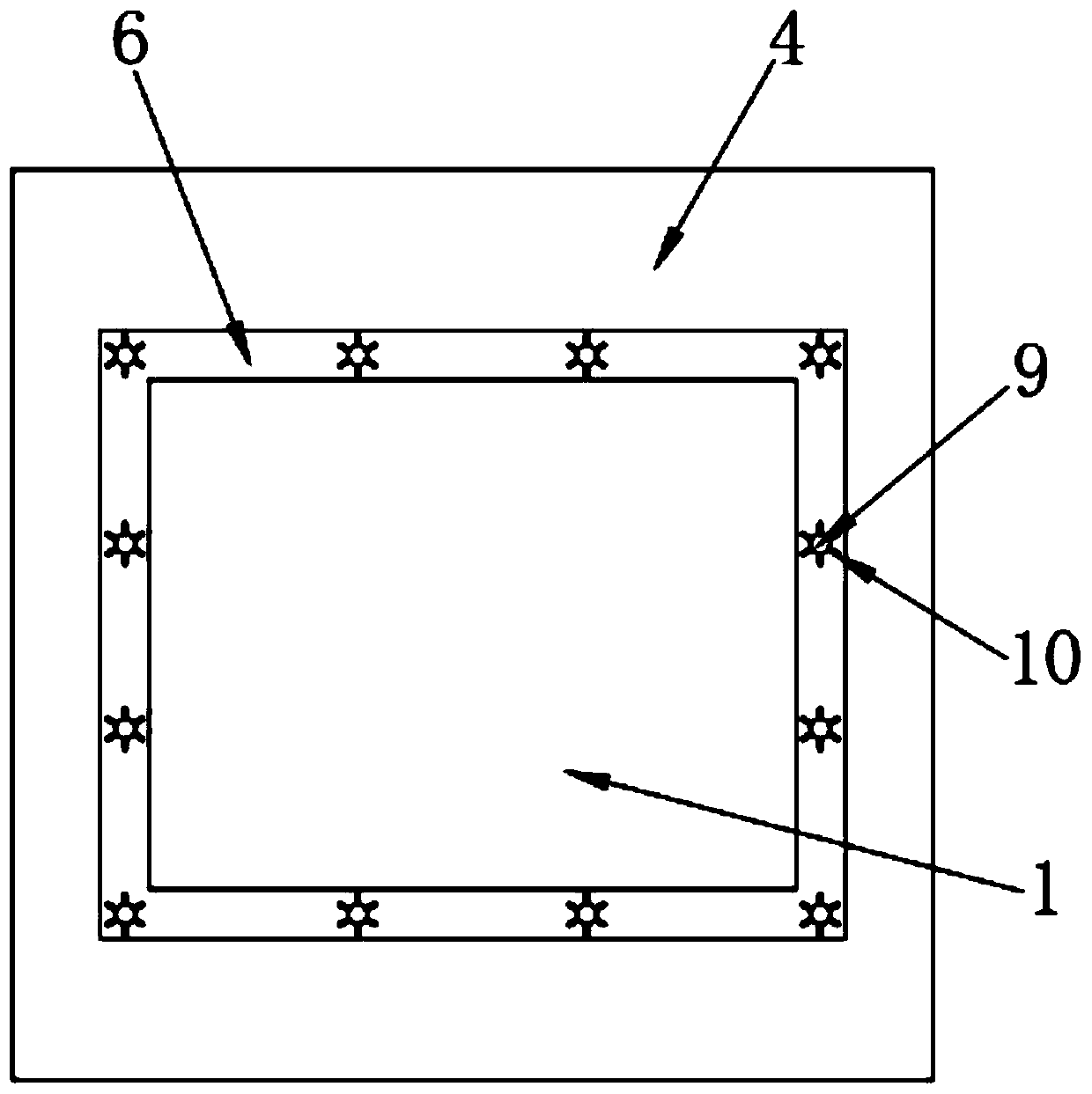 Road repairing module and construction method thereof