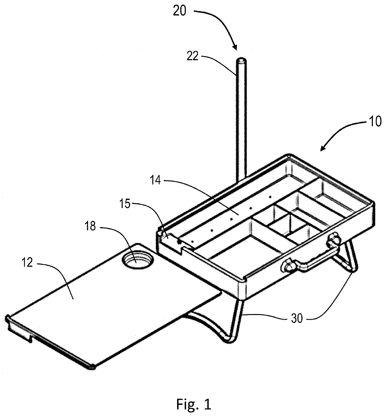 Ergonomic system for and method of decreasing stress to neck and shoulders of mobile device users