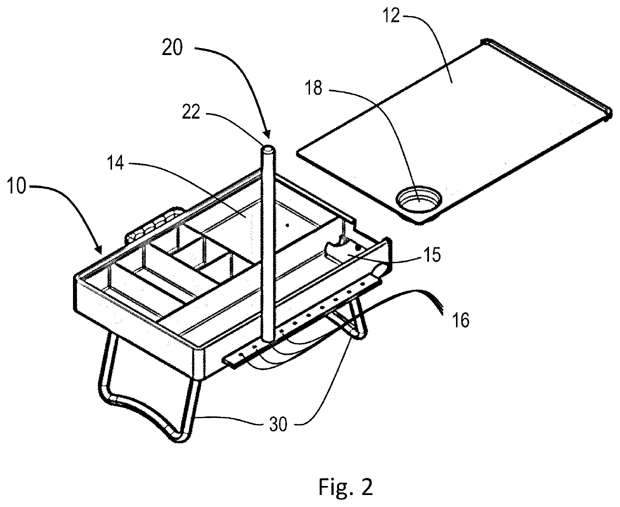 Ergonomic system for and method of decreasing stress to neck and shoulders of mobile device users