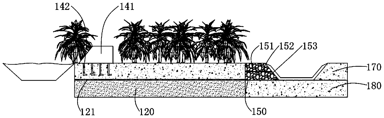 River bank buffer zone for controlling non-point source pollution by using charcoal material