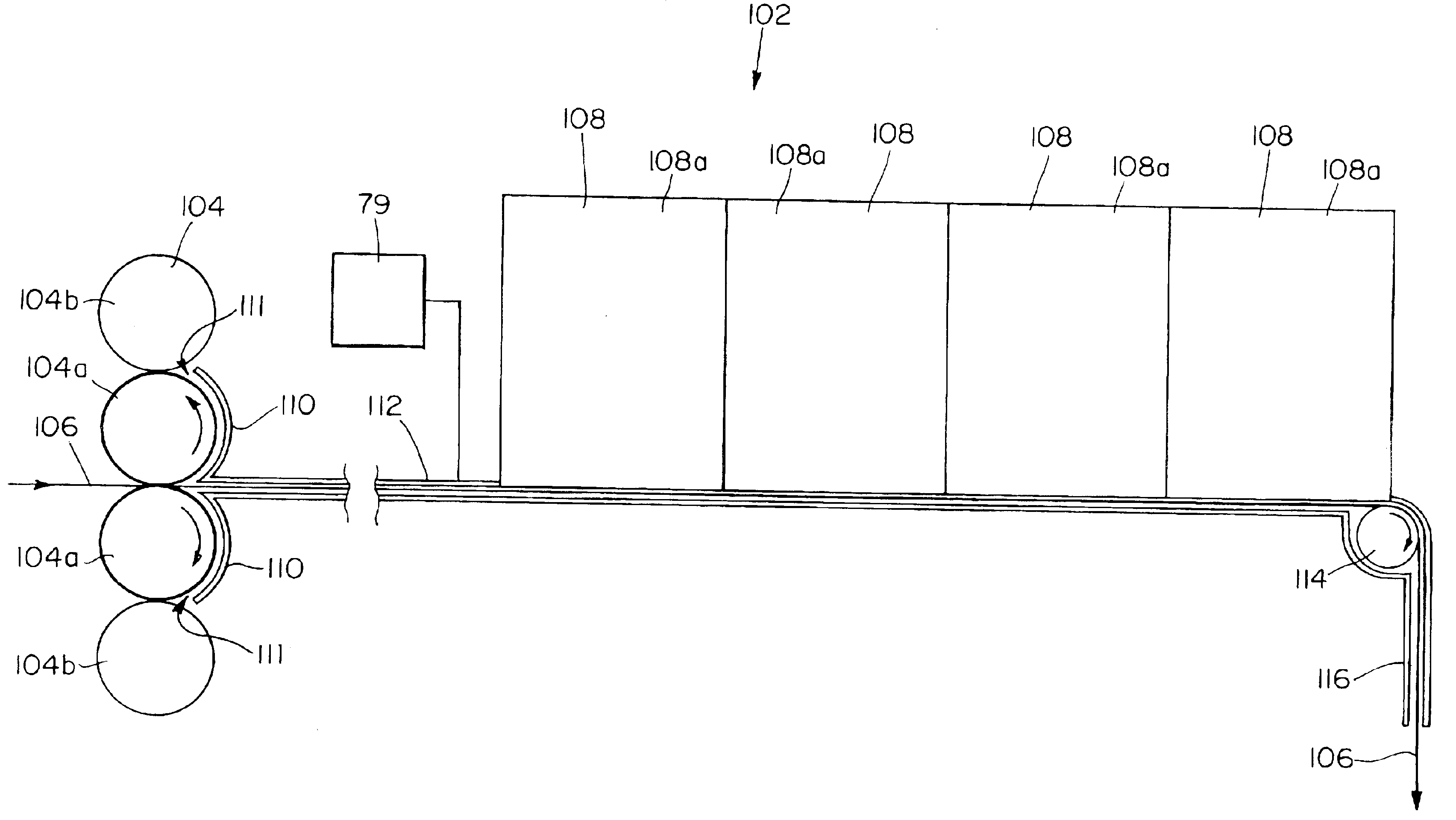 Electron accelerator having a wide electron beam