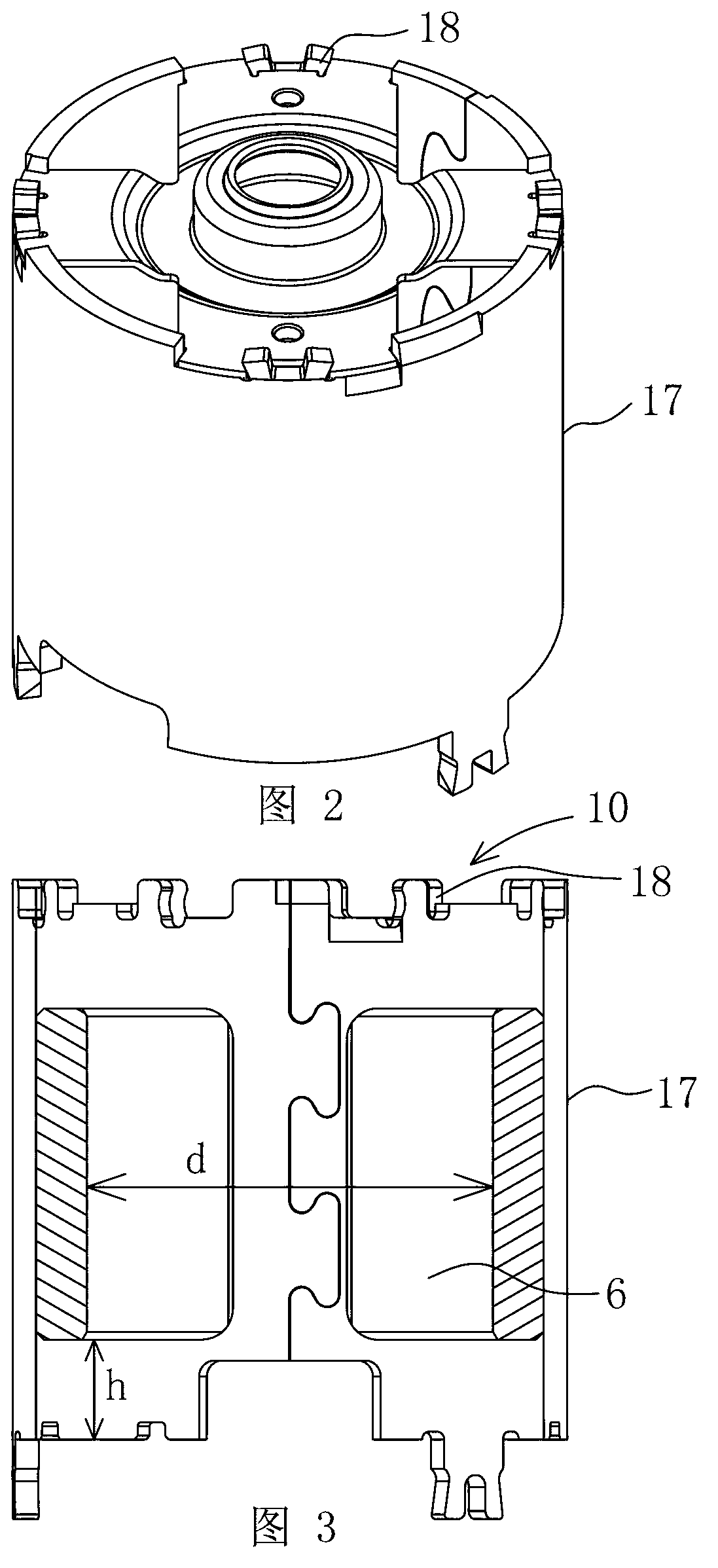 Device for rapidly detecting inner diameter and height of magnetic shoe housing assembly