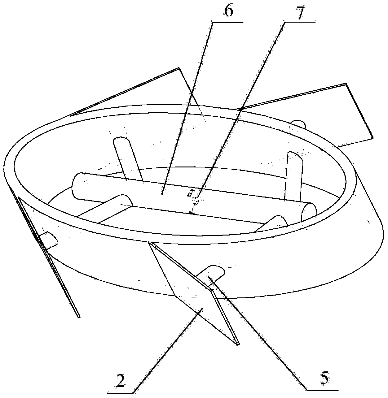 Ship-shaped swing type wave power generation device