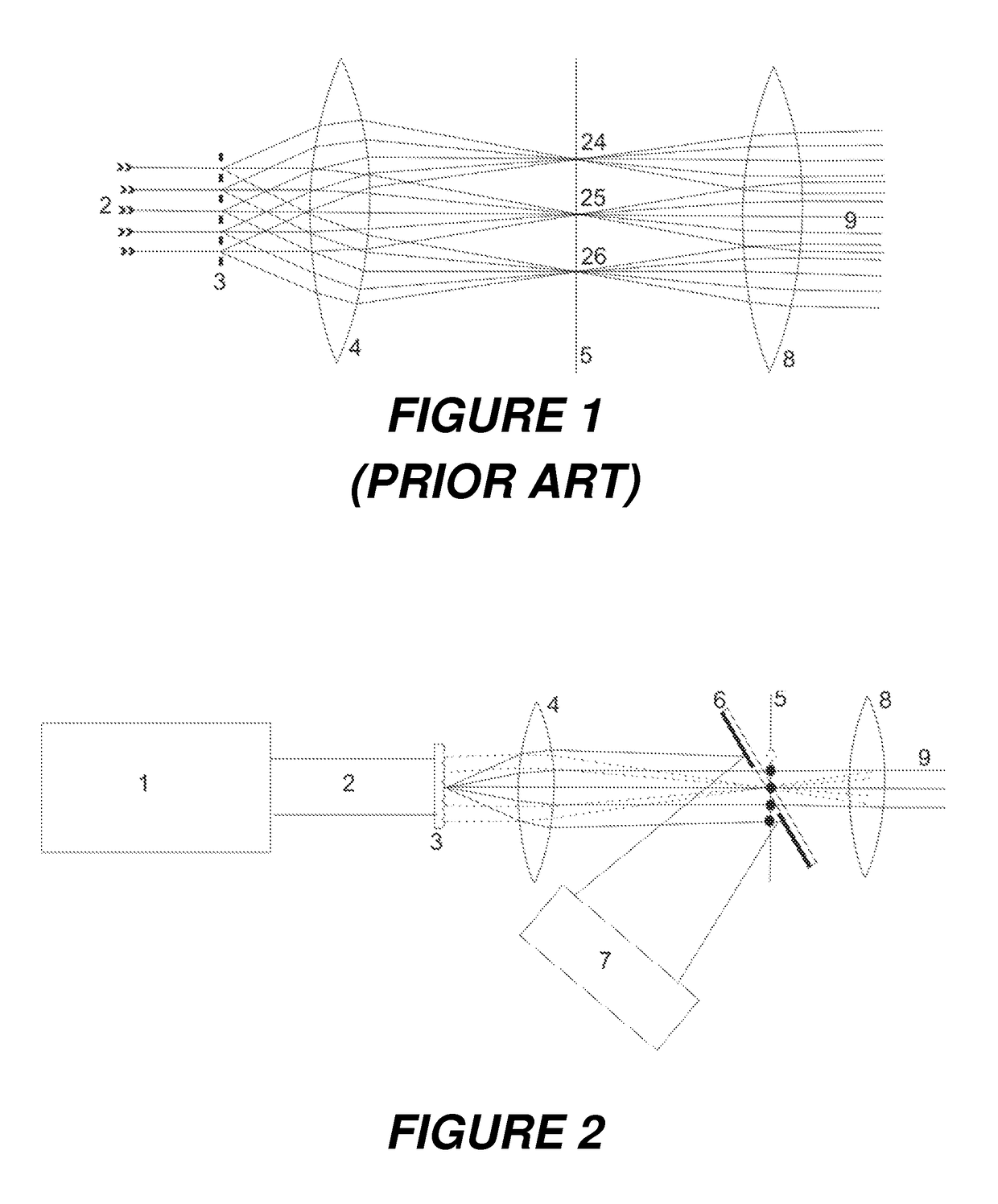 Mass spectrometer with laser spot pattern for MALDI