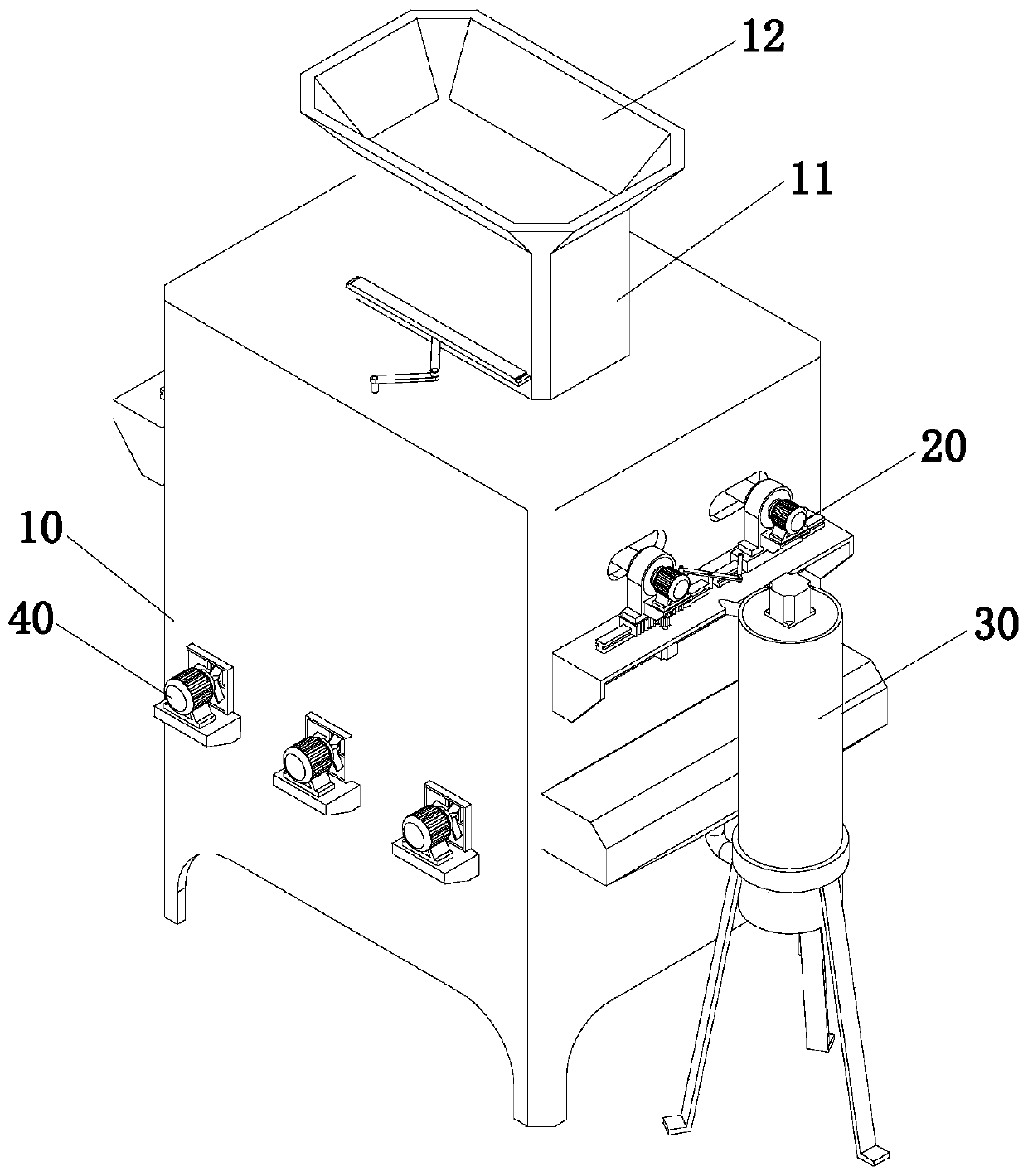 Rice screening and husking device