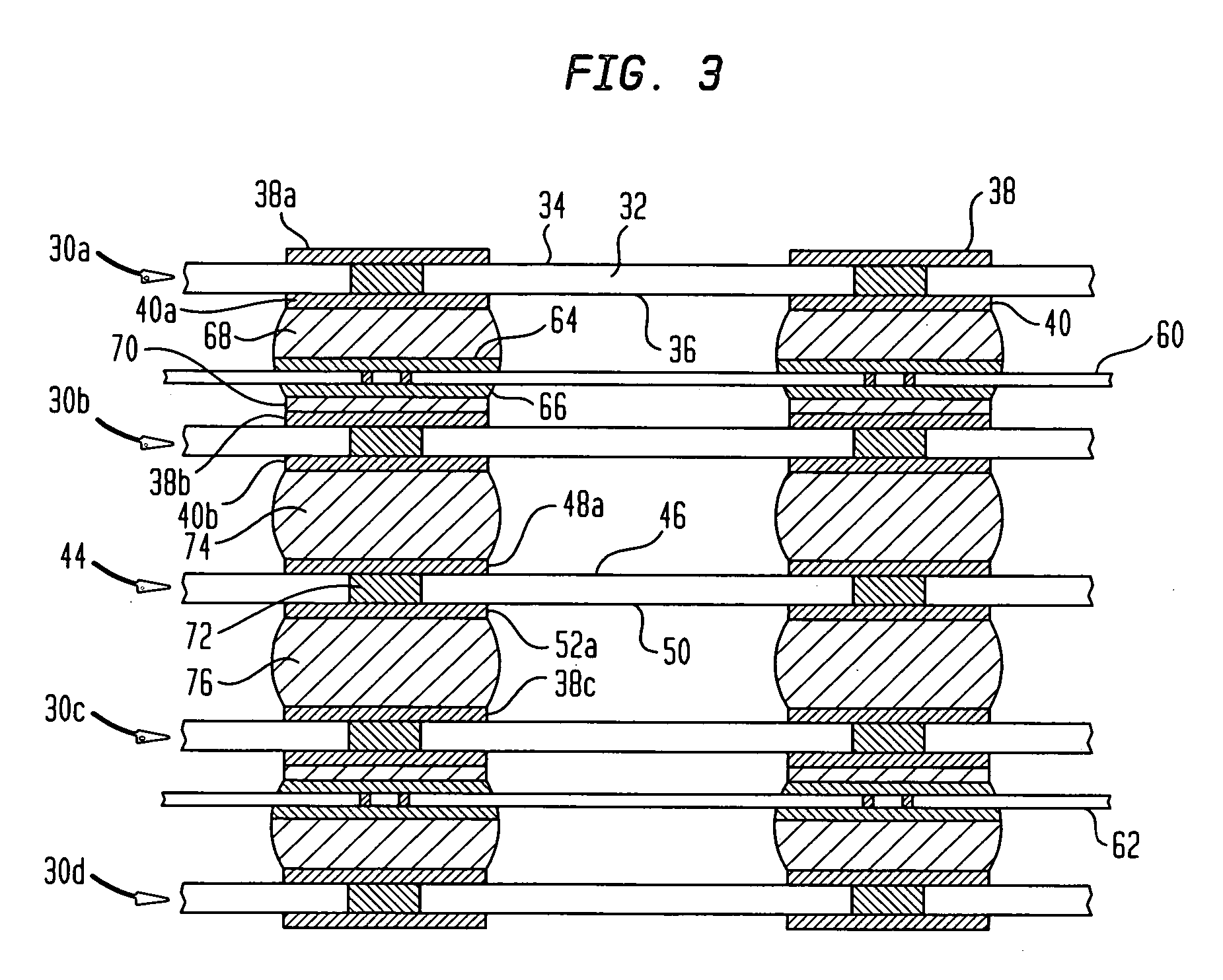 Stacked packages and systems incorporating the same