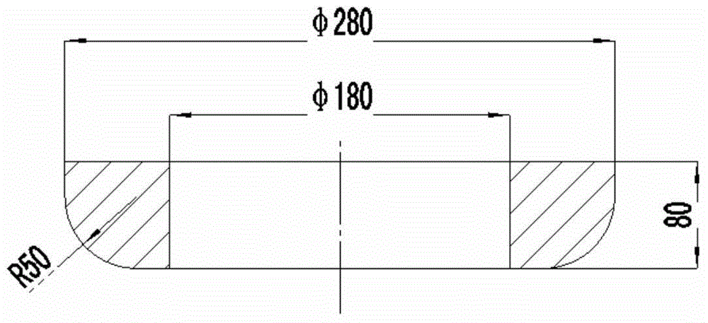 Slag retaining ring for cast iron quantitative seat bag pouring and preparation method thereof