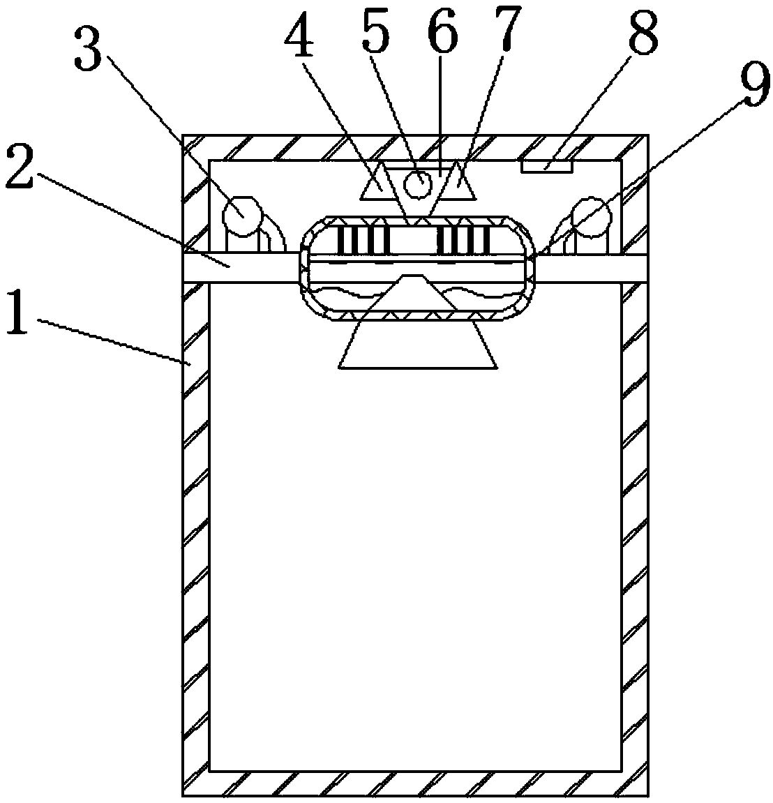 Dust removing device for computer case