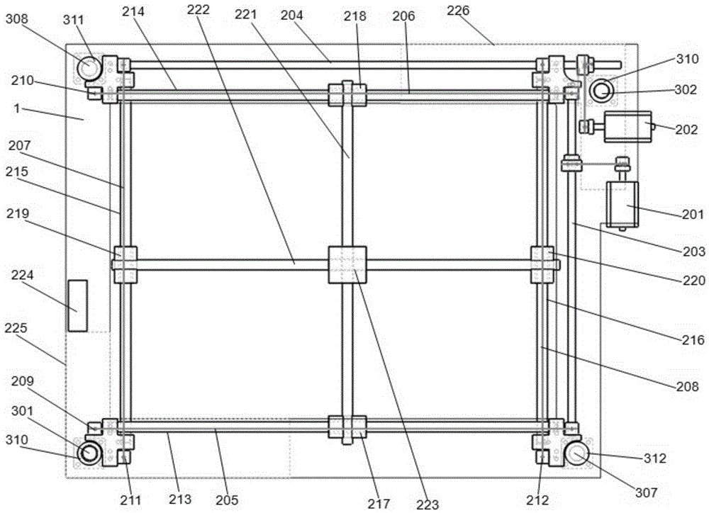 A 3D printing system structure