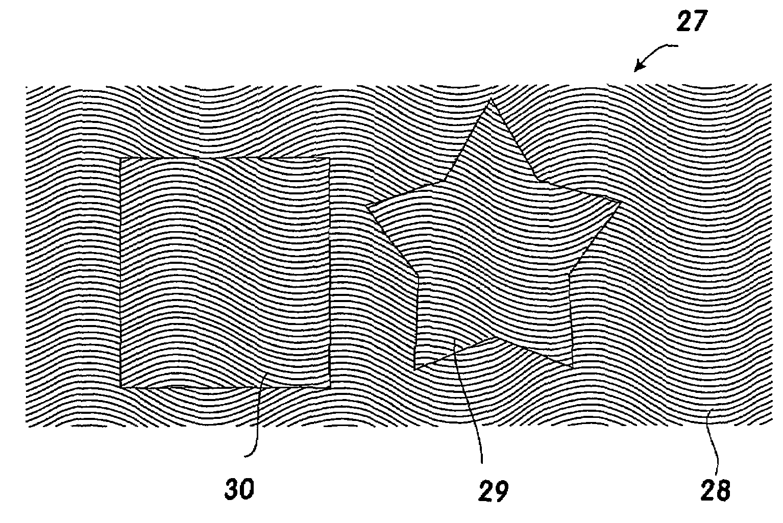 Optical safety element and system for visualising hidden information