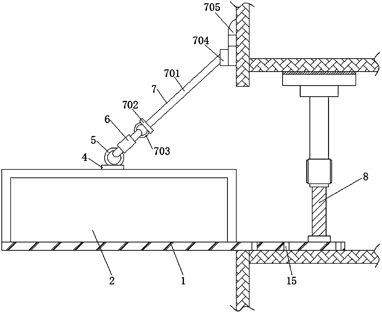 Conveying device used for high-rise building