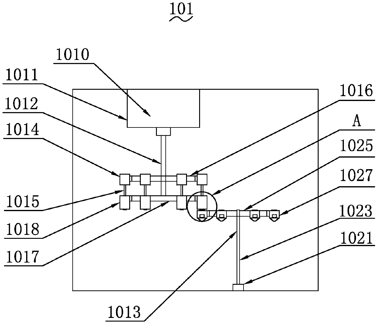 An ultrasonic atomization pyrolysis spraying device and its application method