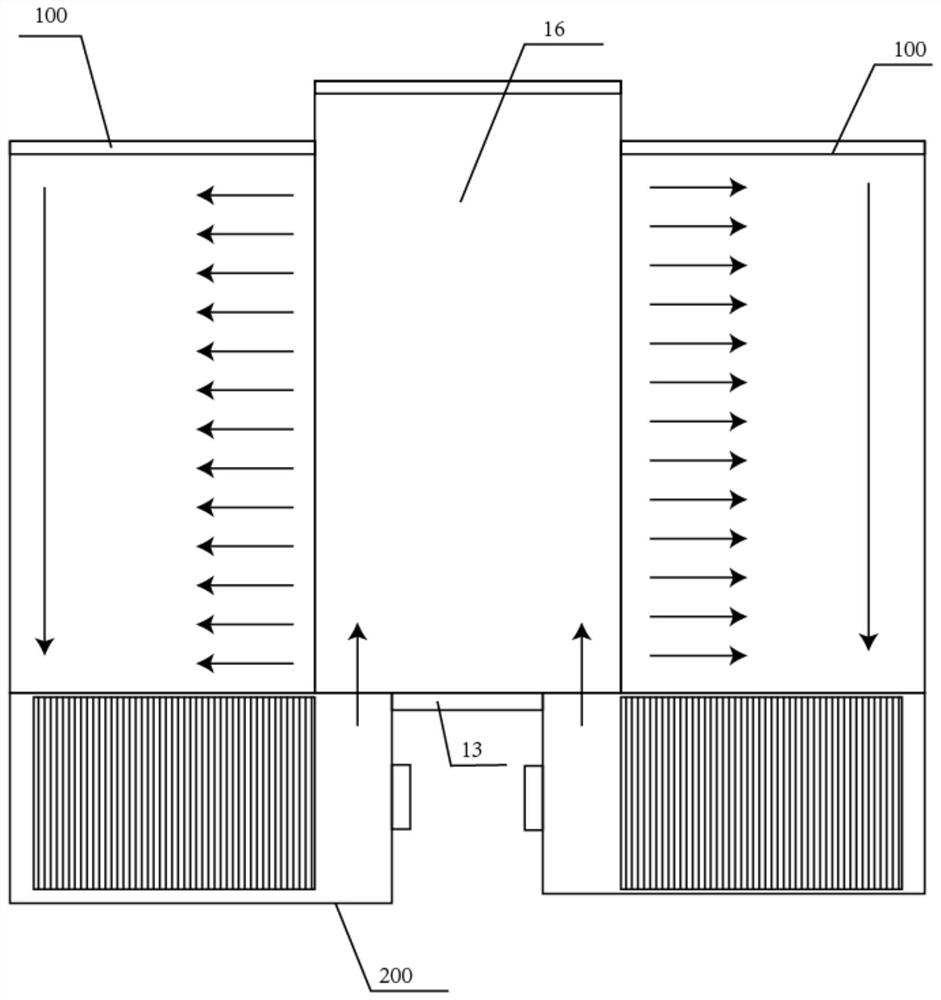 Low-energy-consumption cabinet-level precision air conditioner