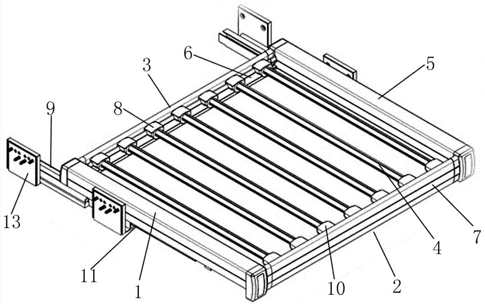 Fabric rack for textile workshop